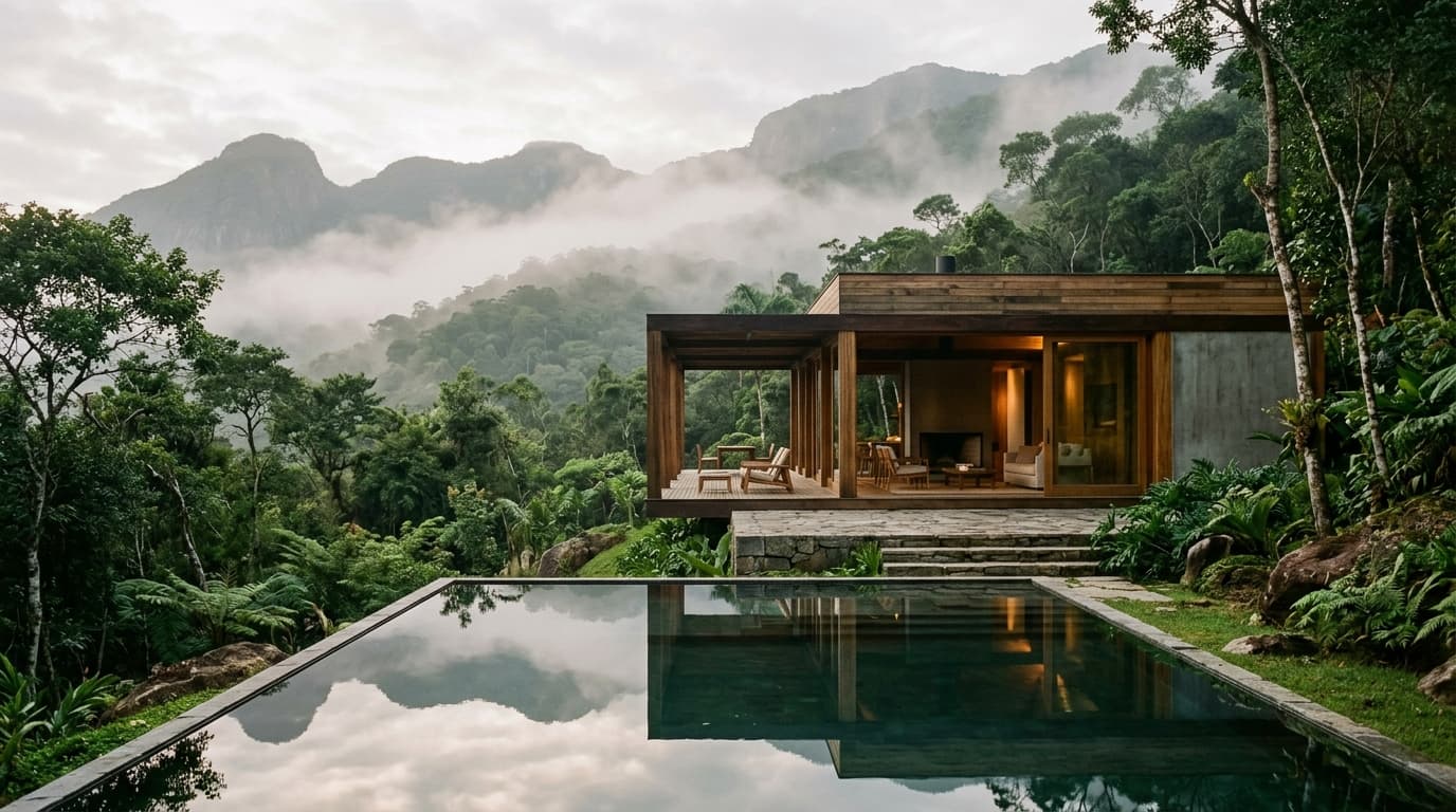 Refúgios da Mata: A Arquitetura da Contemplação e o Retorno à Natureza